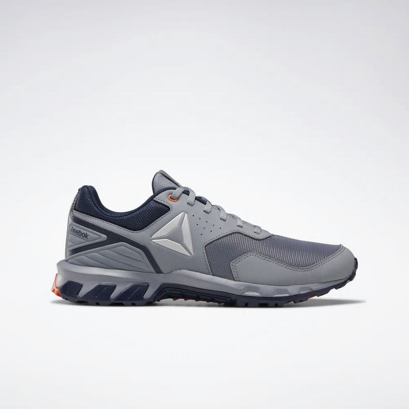 Bocanci Munte Reebok Ridgerider Trail 4.0 Barbati Gri/Bleumarin/Portocalii/Argintii Romania RV4413BO